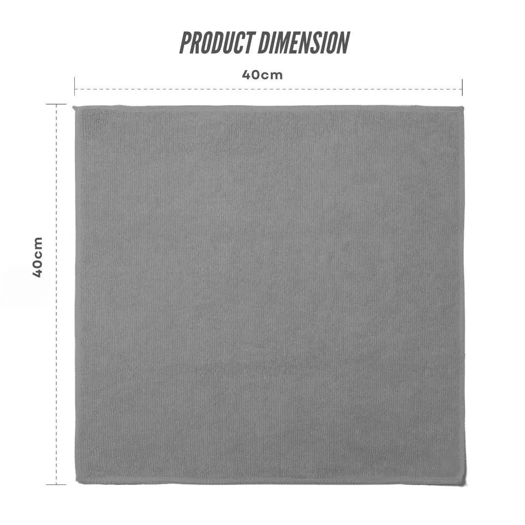 Microfiber Towel (Pack of 3, 40x40 cm)